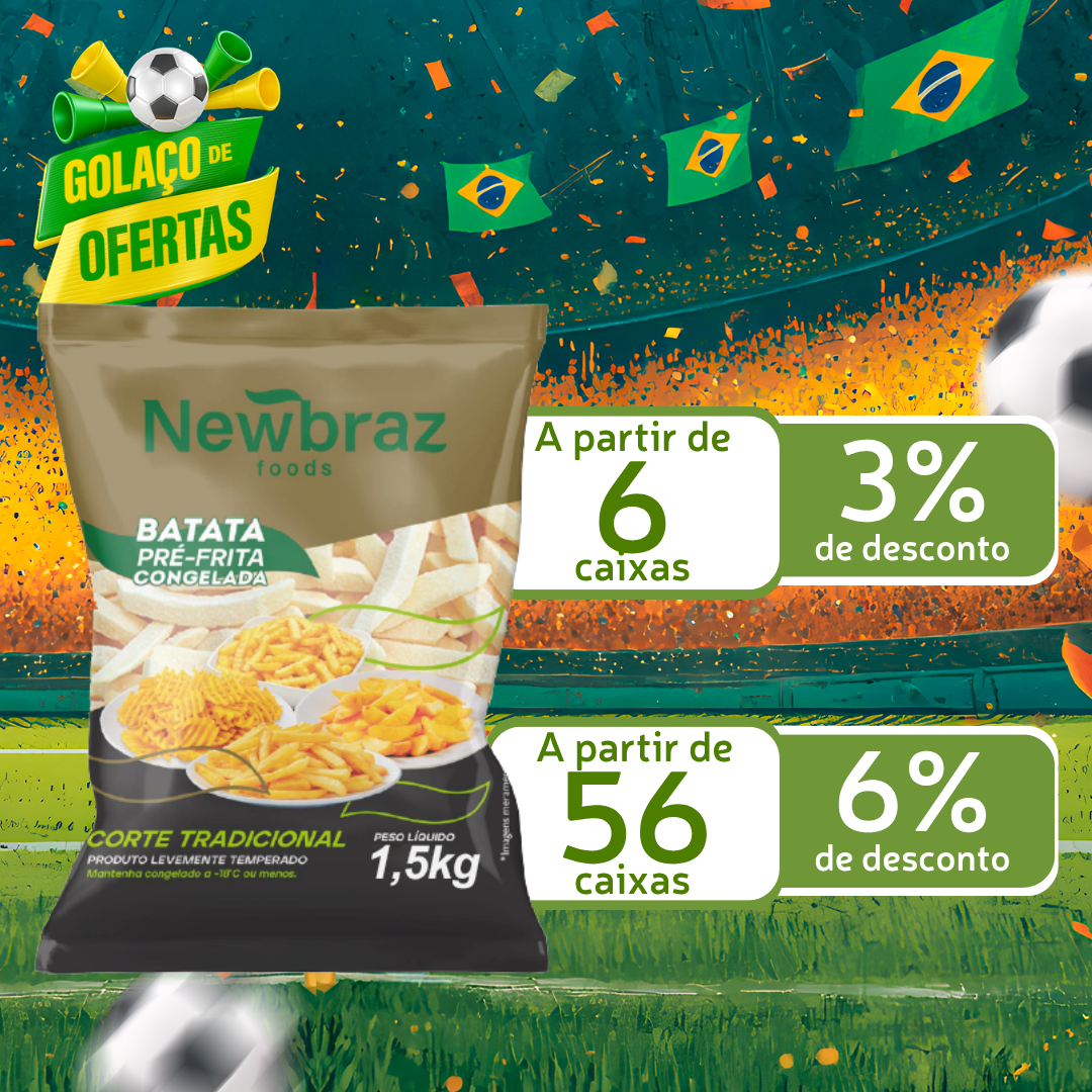 Batata Cong 10mm 8x1,5kg - Newbraz